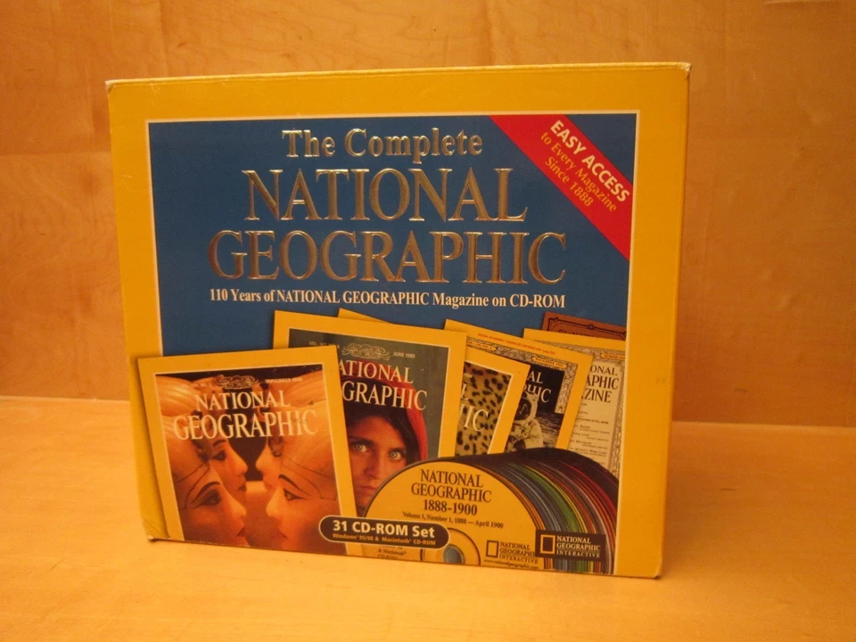 NEW NATIONAL GEO MAGAZINE 110 YEARS 31 CD-ROM SET FREE SHIPPING!! - Image 1 of 4