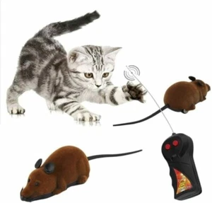 Remote Control Mouse Rat Mice Puppy Pets Gift Electronic Toy Wireless for Cat - Picture 1 of 15