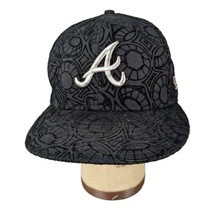 New Era 59FIFTY Black Diamond Glitter Atlanta Braves Mütze Cap Fitted Gr. 7 3/8 MLB - Bild 1 von 7