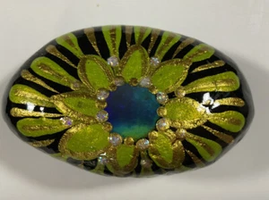 Stimmungsblume - Farbwechselzentrum - handbemalter Stein - tolles Geschenk - von Jadel - Bild 1 von 4