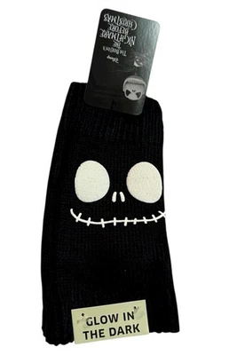 The Nightmare Before Christmas Jack Glow In The Dark Fingerless Gloves NWT - Image 1 of 4