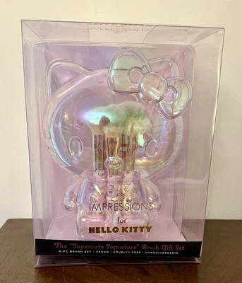 NUEVO🎀Hello Kitty x Impressions Vanity Supercute Signature Juego de 6 pinceles de regalo Foto 1 de 4