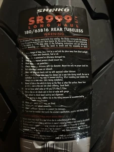 Shinko - 180/65B-16 - SR999 Long Haul Rear Motorcycle Tire. Read Description!! - Foto 1 di 2