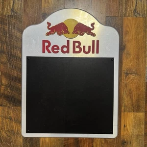 Red Bull Wall Board Billboard Metal Chalk Board Energy Drink Advertising - Picture 1 of 8