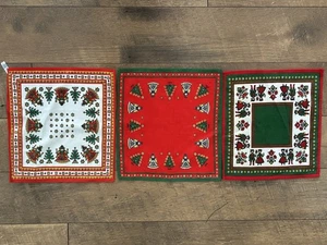Vintage Austrian Doily Napkin Fabric Lot 7 Kolf Austria Cotton NICE! - Picture 1 of 5