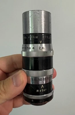 Meyer Gorlitz 75mm f2.8 Trioplan C Mount 16mm Movie Lens Bolex Filmo Angenieux - Image 1 of 4