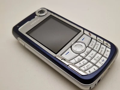 NrMint UNLOCKED Retro Working Nokia 6680 - Silver Blue Mobile Phone 3UKPOSTAGE - Image 1 of 4