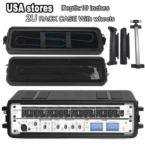 Custodia Rack 2U Con Ruote 10in Profondità 3 Spazi per Amplificatore Standard 19in, Audio - Foto 1 di 13