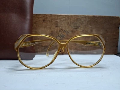 vintage CHRISTIAN DIOR eyeglasses GERMANY made FRAMES plastic optyl butterfly - Image 1 of 4