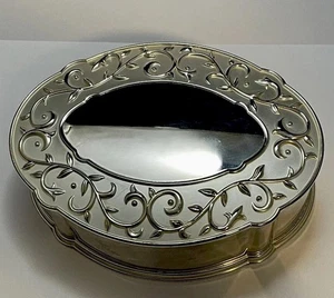 Lenox '02 Ópalo Inocencia Pulido Plateado Joyería Baratija Tesoro Caja Tapa - Imagen 1 de 15