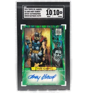 SGC 10 Marvel Card Thor CA-ANK /99 Andy Kubert Autograph Topps Chrome 2024 [NM] - Picture 1 of 6