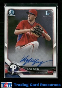 2018 Bowman Chrome #CPA-KY Kyle Young Prospects Autographs Auto - Picture 1 of 2