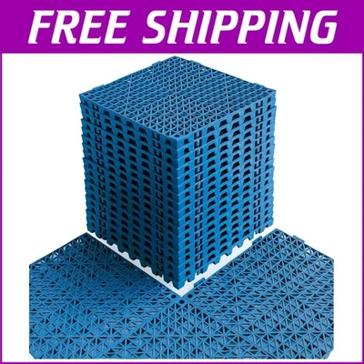 Customizable Interlocking PVC Floor Mats - 12" x 12" Tiles for Home & Business - Image 1 of 4