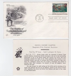 TurtlesTradingPost- Battle of Lexington & Concord 1975 #1563 - Artcraft FDC DAR - Picture 1 of 1