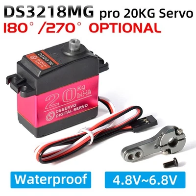 Waterproof Servo 20KG High Speed Metal Gear Digital Servo für 1/8 1/10 RC-Autos - Bild 1 von 4