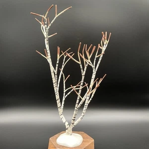 Vintage Department Dept 56 Winter Village 12" Bare Birch Tree - Picture 1 of 5