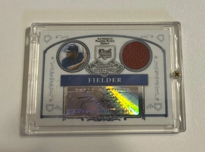 2006 Bowman Sterling #BS-PF Prince Fielder Rookie Player-Worn Jersey AUTO - Image 1 of 3