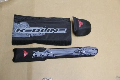 Nuevo 2008 Redline Flight BMX Cruiser/XL Juego de almohadillas Placa de circuito negra Mid School Foto 1 de 4