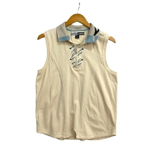 Jamie Sadock Damen Tank Top XL beige ärmellos Reißverschluss Kragen Golf Top  - Bild 1 von 8