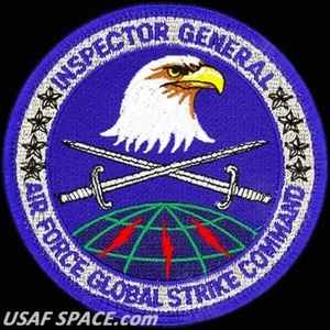 USAF - GLOBAL STRIKE COMMAND - INSPECTOR GENERAL -Barksdale AFB- ORIGINAL PATCH - Picture 1 of 3
