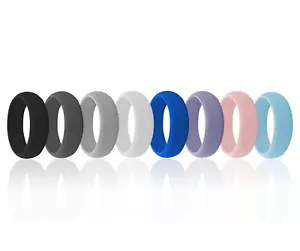 AERA Womens Silicone Wedding Band Engagement Ring Hypoallergenic Athletic Size 9 - Picture 1 of 19