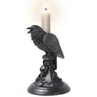 Owl Candlestick Holder Resin Crow Figurine Candlestick Stand Black Candle swrlj