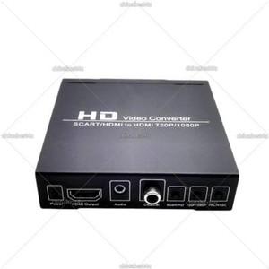 Scart HDMI to HDMI 720P 1080P HD Video Converter Monitor Box for HDTV DVD STB