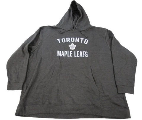 New Toronto Maple Leafs Mens Sizes 4XL-5XL-Tall Gray Hoodie Cover