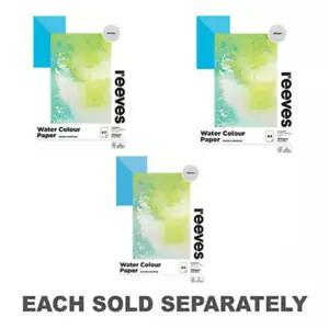 Reeves Watercolour Rough Paper 300gsm 12 Sheets Cold Pressed Rough Acid Free - Picture 1 of 6