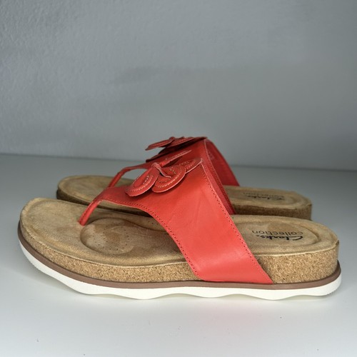 Clarks Brynn Brallo brillante Sandali tanga Donna taglia 10