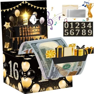 Money Box for Cash Gift, Birthday Money Pull Box, Happy Birthday Gift Card wi... - Picture 1 of 7