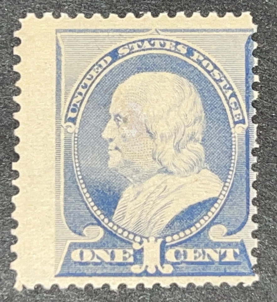 Sellos de viaje: estampillas de Estados Unidos Scott #212, 1 centavo Franklin como nuevas OG NH CV $290 Foto 1 de 4