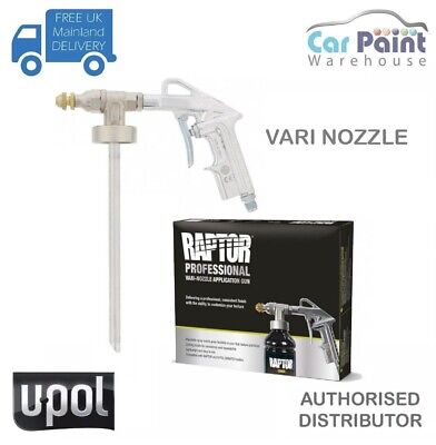 UPOL Raptor Professional Vari Nozzle Applicator Spray Gun U-POL • 55.97€