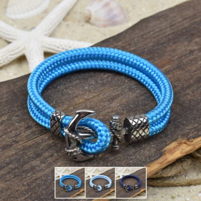 ❦ Armband LASSE | Segeltau | 5 mm | Anker | Slider | Knebelverschluss | 03 ❦ - Bild 1 von 3