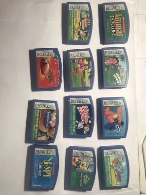 LeapFrog Leapster LeapPad Learning Game Cartridges Lot of 11 Dora,Scooby,Sponge - Image 1 of 4