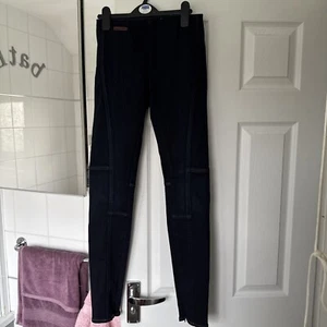 ralph lauren Commando Stretch Denim Leggings, Indigo Ankle Zip-Size 27” Waist - Picture 1 of 6