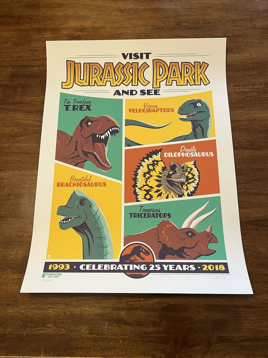 ジュラシックパーク ワールド ポスター MONDO BNG シルクスクリーン Jurassic Park – Mondo