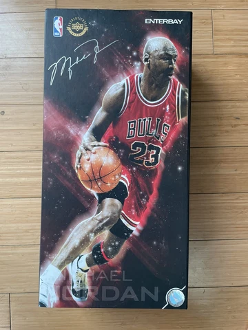 NBA Masterpiece Michael Jordan Collectible Figure #23 [Red Uniform Road Edition] Cover
