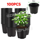 100pcs Plastic Plant Flower Pots Nursery Seedlings Garden Plant Pot Container Oz
