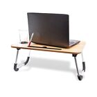 Foldable Laptop Bed Desk w/ Tablet Stand and Cup Holder for Bed Writing Reading