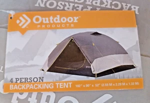 Outdoor Products 4 Person Lightweight Backpacking Tent For Hiking/Camping - NWT - Picture 1 of 10