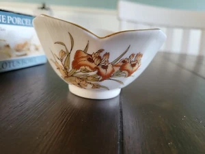 Vintage Japanese Lotus Blossom Bowl White Bone China Authentic - Picture 1 of 5