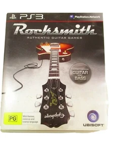 Rocksmith Authentic Guitar Games PS3 PG PAL R4 Ubisoft 2012 1-2 Players Complete - Picture 1 of 6