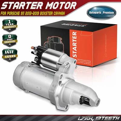 New Starter Motor for Porsche 911 2013-2019 Boxster Cayman 1.7kW/ 12 Volt CW 13T - Image 1 of 4