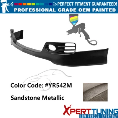 For 06-08 Acura TSX EURO-R Style Painted #YR542M Front Lip Lower Chin Spoiler PU Foto 1 de 4