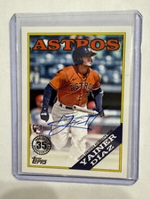 Yainer Diaz On Card Auto 88BA-YDI RC 2023 Topps Series 2 1988 Rookie Card Astros