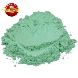 BREATH OF SPRING GREEN LUXURY MICA COLORANT PIGMENT POWDER COSMETIC GRADE 1 OZ - Picture 1 of 12