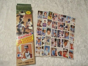TOPPS 1984 Edition Baseball Stickers-35 Yearbook- w/Bonus Cards on Back - Picture 1 of 4
