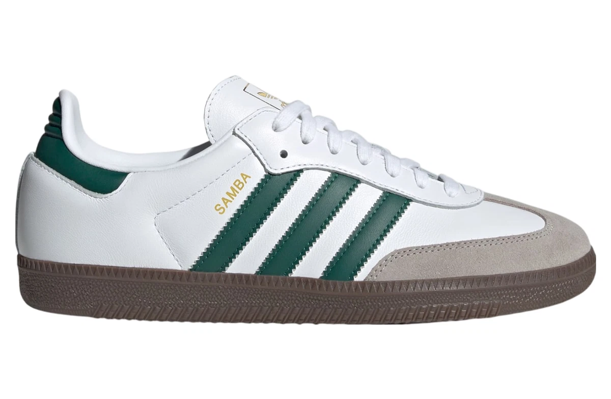 adidas Samba OG White Green | eBay