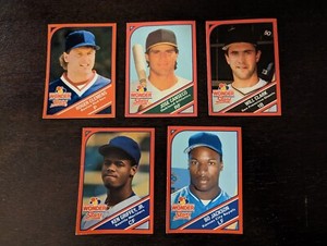 1990 Wonder Bread Stars 5-card Lot *Clemens Bo Jackson Canseco Griffey Jr*